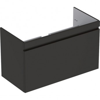 Тумба под раковину GEBERIT RENOVA PLAN SLIM 869501000 с одним выдвижным ящиком и одним внутренним выдвижным ящиком 98.8x58.5 см, темно-серый матовый Тумба под раковину GEBERIT RENOVA PLAN SLIM 869501000 с одним выдвижным ящиком и одним внутренним выдвижным ящиком 98.8x58.5 см, темно-серый матовый