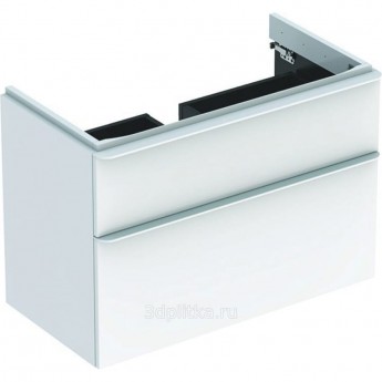 Тумба под раковину GEBERIT SMYLE SQUARE 500.354.00.1 90см белый глянцевый